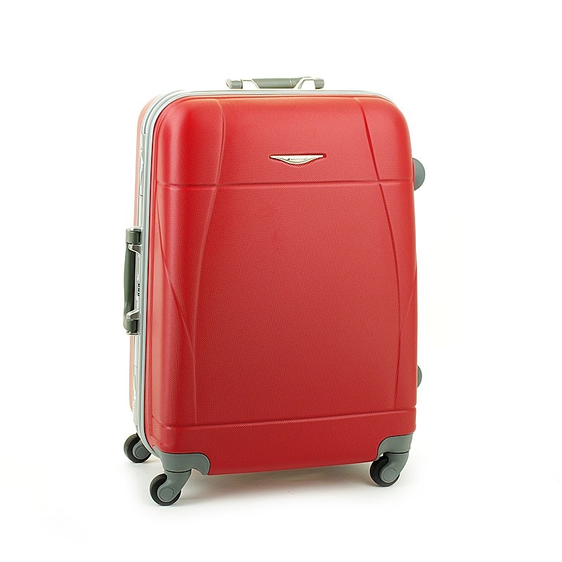 Madisson 87004 velký skořepinový kufr se západky a zámkem barva cervena