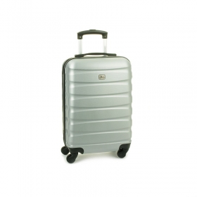 David Jones 1030 skořepinový kufr malý 30l barva stribrna