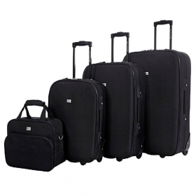 David Jones 4010 cestovní kufry sada + taška, 75 L + 53 L+ 31 L + 15 L