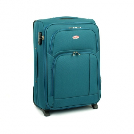 SUITCASE 91074 cestovní kufr střední, mořská modrá 43x27x64 cm