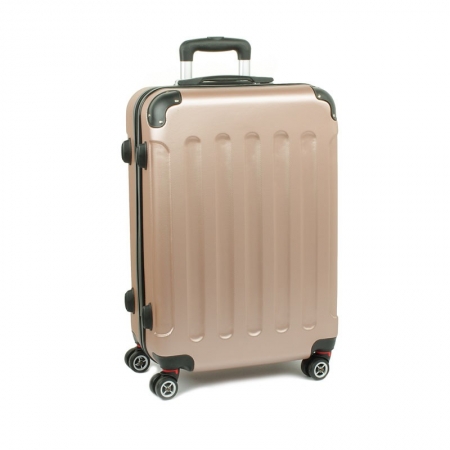 LUMI 218 cestovní kufr velký, světle růžová  49x28x74 cm