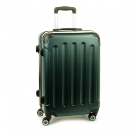 LUMI 218 cestovní kufr velký tm. zelená 49x28x74 cm