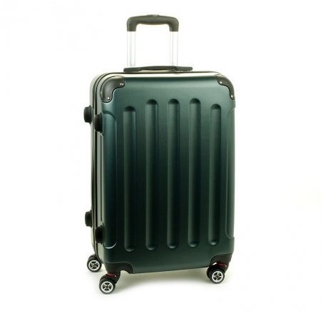 Lumi 218 cestovní kufr střední tm. zelená 43x24x65 cm