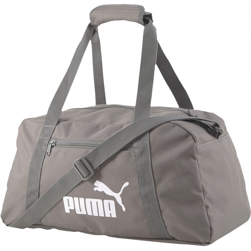 Športová taška Puma 07572236, sivá 23x42x19 cm